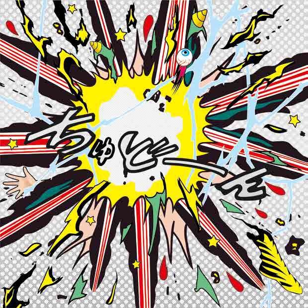 森洋史《Chudon!》 2019 / acrylic paint, polyurethane paint, silver mirror paint, UV screen printing, wooden panel / 72.7 x 72.7 x 3 cm